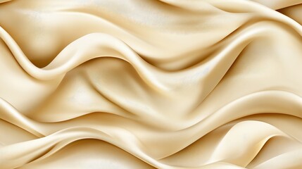 Obraz premium Captivating golden satin waves create a sense of luxury and elegance, perfect for upscale decoration or wallpaper designs SEAMLESS PATTERN
