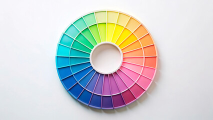 Obraz premium color palette guide isolated on white