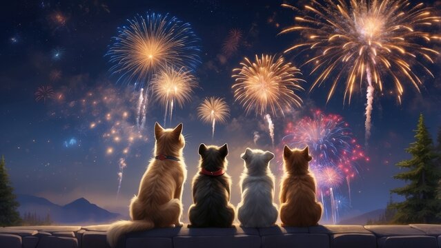 1. **Fireworks Stressing Pets: New Year Fear for Dogs and Cats**