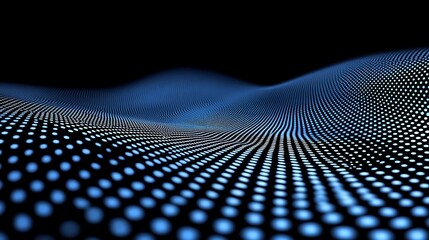 Blue digital wave abstract background