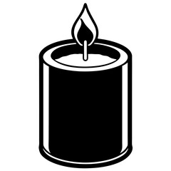 Elegant Candle Vector Illustration. High-Quality Candle Clipart & Digital Art.