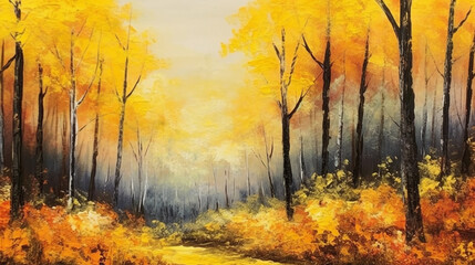 Fototapeta premium the peace of a prosperous autumn