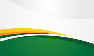 Green curve abstract background design