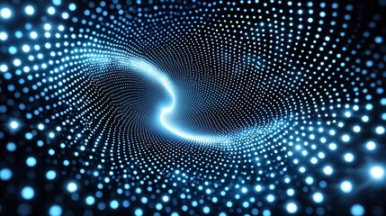 Obraz premium Blue light swirl abstract background