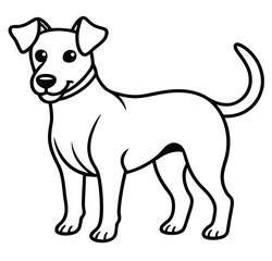 The swift fabled dog icon on black and white background vector image logo art silhouette tattoo design illustration