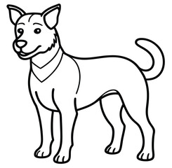 The swift fabled dog icon on black and white background vector image logo art silhouette tattoo design illustration