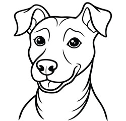 The swift fabled dog head icon on black and white background vector image logo art silhouette tattoo design illustration