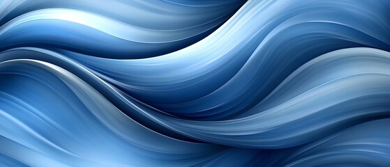 Fototapeta premium Abstract Blue Swirling Waves Elegant Design Background art hue card 
