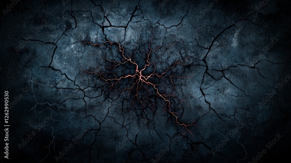 Poster Exploring cracked canvas dark exhalations and conceptual depth in abstract digital art