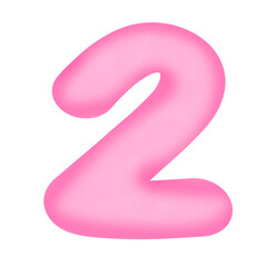 pink number 2
