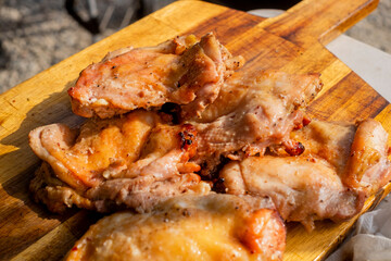 オーブンで焼いた鶏肉