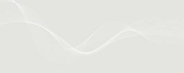 Minimalist Abstract Wave with Dotted Flow