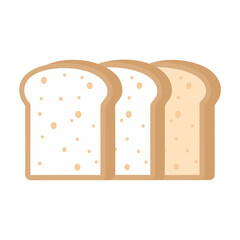 Minimalist Bread Slice Icon for Bakery Branding.