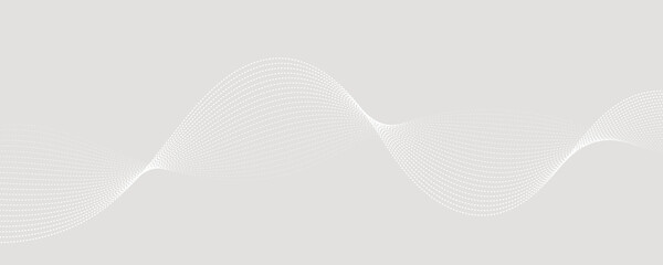 Minimalist Abstract Wave with Dotted Flow