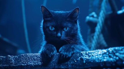Black Cat's Quest, a feline ally on a pirate ship, battles curses and dark magic, uniting the crew for a daring escape across treacherous waters filled with adventure.