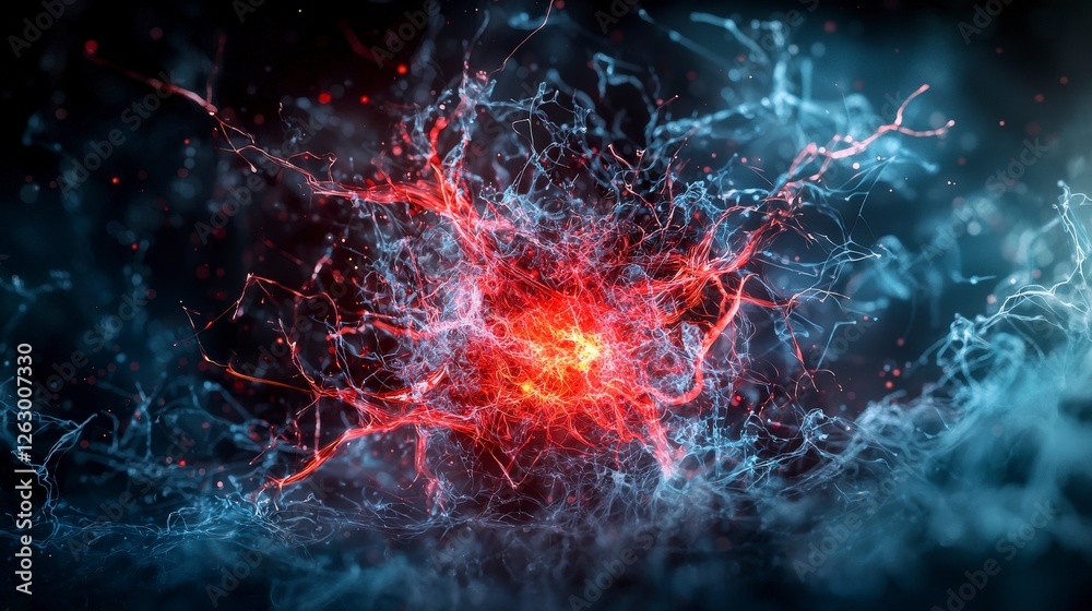 Poster silent pulses shattering the limits of awareness digital art abstract cosmic environment close-up pe