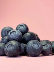 blueberries on a wooden spoon