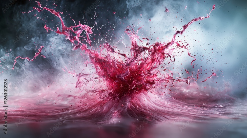Poster dynamic emotional explosion abstract art studio creative close-up streaks of longing