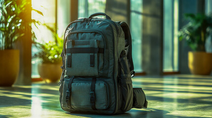 Travel backpack with smart compartments ideal for organizers and adventurers on the go in urban settings