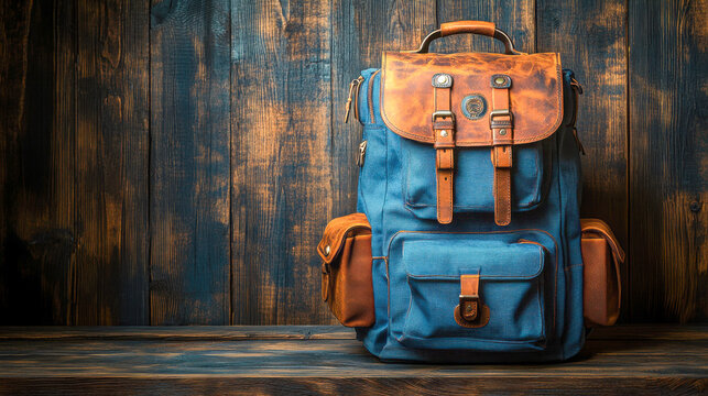 Travel backpack designed with multiple compartments for efficient organization while exploring urban landscapes during autumn