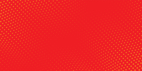 Dots halftone orange color pattern gradient texture with technology digital background. Dots pop art comics