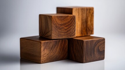 Wooden Blocks: A Study in Texture and Form