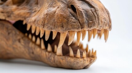 Naklejka premium Tyrannosaurus Rex in Natural Pose on White