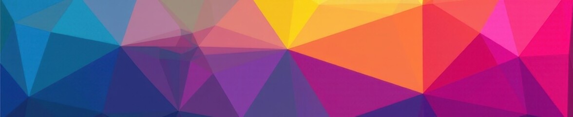 Abstract geometric triangle pattern, vibrant color gradients , minimal, graphics