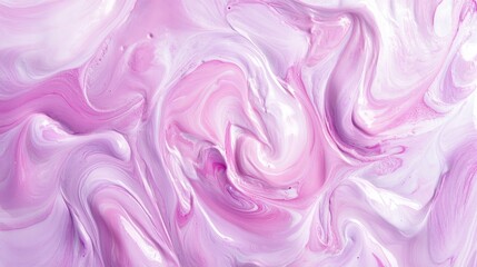 Obraz premium Pink Paint Marble Texture. Abstract Background With Shades Of Pink And White Paint Creating A Dynamic Swirl.