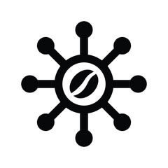 Fototapeta premium Caffeine icon