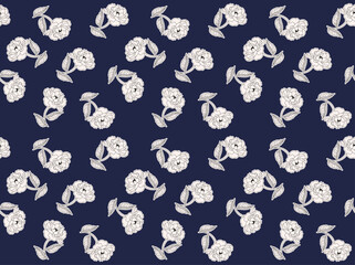 Seamless abstract pattern. Flowers pattern design.