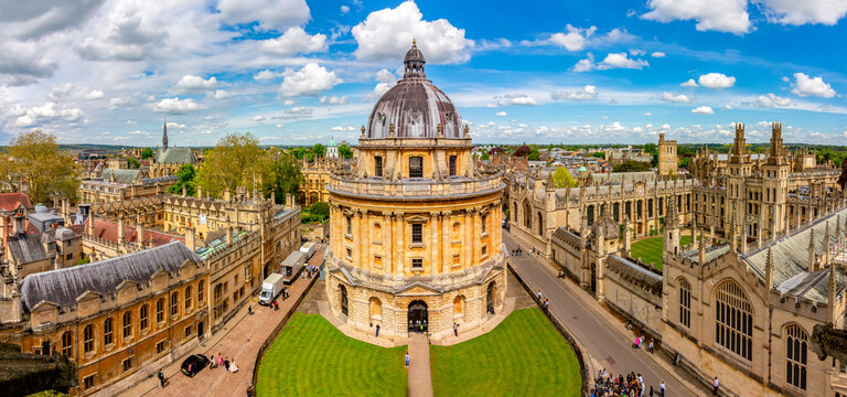 Oxford cityscape with Radcliffe Camera, UK