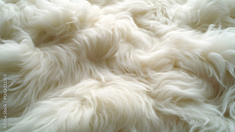 Poster close-up view of soft, fluffy cream-colored fur. the texture is plush, luxurious, and warm. macro te