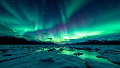 Naklejka premium Fantasy sunrise over the ocean with moon and stars