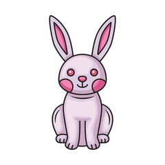 Fototapeta premium Rabbit animal icon design. Rabbit Vector