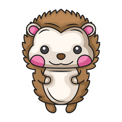 Hedgehog animal icon design. Hedgehog Vector