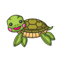 Turtle animal icon design. Turtle Vector
