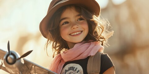Close-up shot capturing the aircraft's nose with its rotating propeller on the left, slicing through air as it faces right
