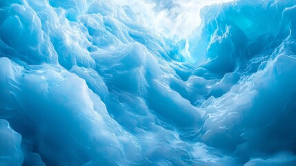Obraz premium Majestic Blue Ice Formations in Abstract Oceanic Landscape