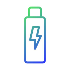 Flash Drive Lightning Minimalist Vector Design