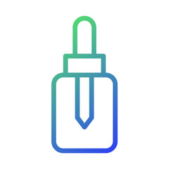 Essential Oil Dropper Icon Gradient Aesthetic