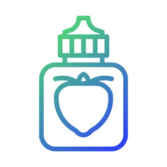 Gradient Strawberry Flavor E-Liquid Vape Bottle