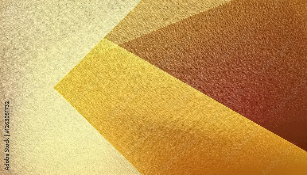 Aufkleber golden abstract geometric composition with overlapping translucent triangular shapes, modern background for branding, web design, and digital art

