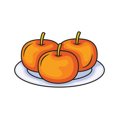 Persimmon icon design. Persimmon vector