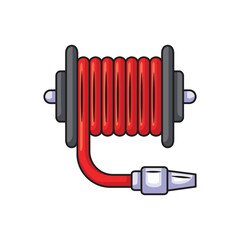 Fire hose icon design. Fire hose vector