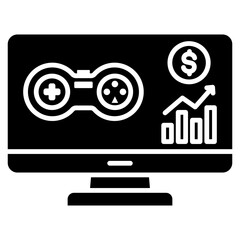Finance gamification icon	
