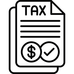 Obraz premium Payable Tax Icon