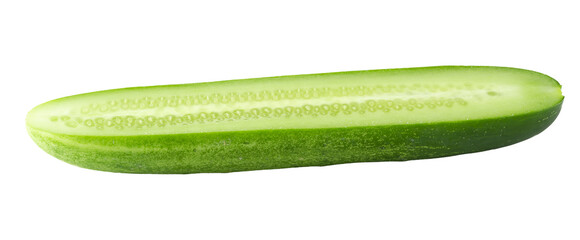 cucumber slice isolated over a transparent background
