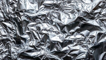 the crumpled aluminum paper background