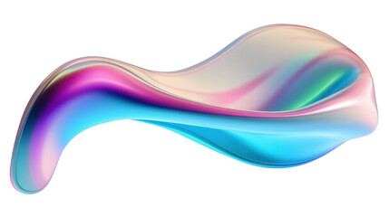 Fototapeta premium Abstract Colorful Fluid Shapes with Smooth Gradient and Translucent Background